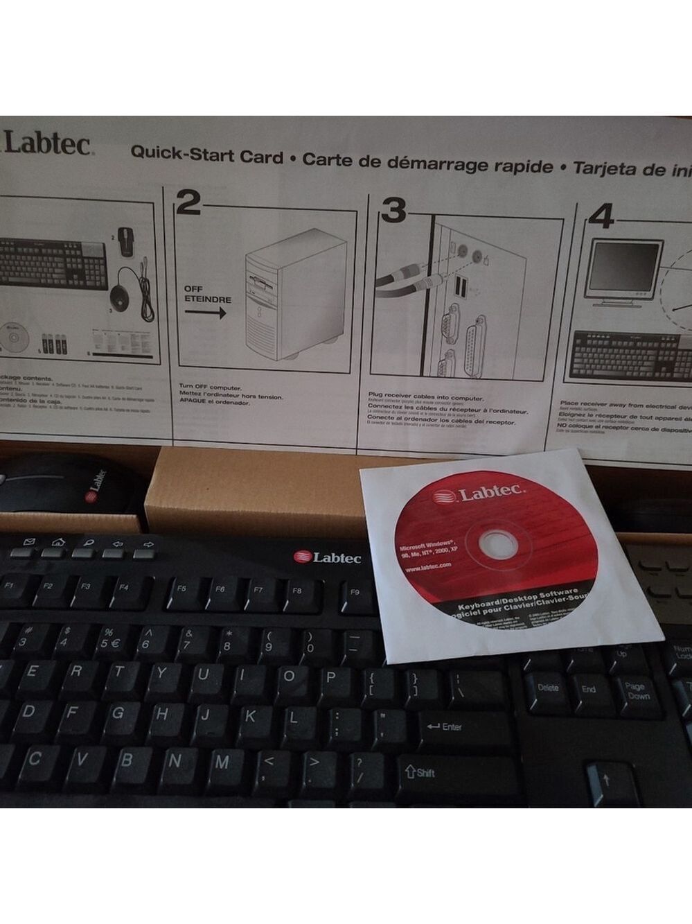 Labtec Wireless Desktop Keyboard & Mouse Set - Spill Resistant - Picture 4 of 6